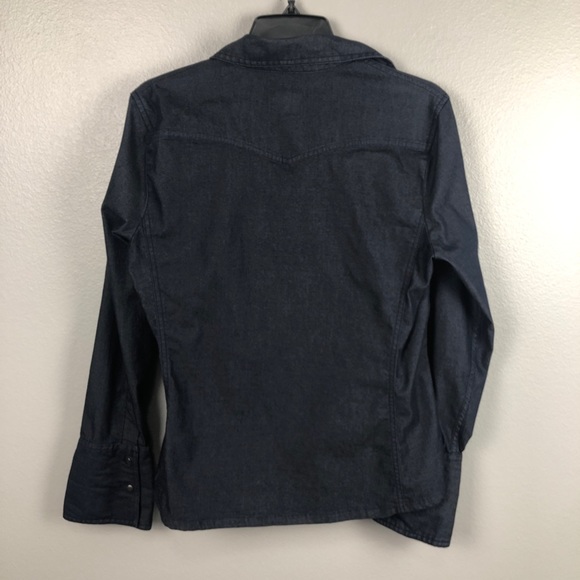 The Gap Western style Chambray top - size M - Picture 3 of 9